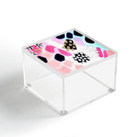 Laura Fedorowicz Hot Pink Abstract Acrylic Box