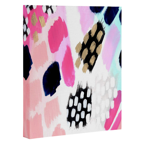 Laura Fedorowicz Hot Pink Abstract Art Canvas