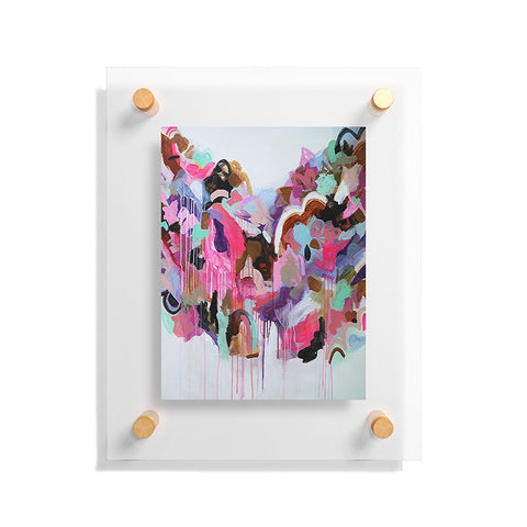 Laura Fedorowicz I Love the Flamingos Floating Acrylic Print