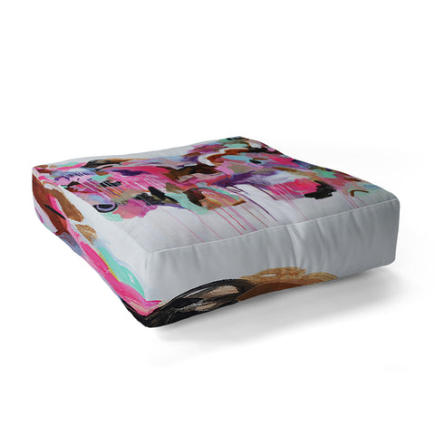 Laura Fedorowicz I Love the Flamingos Floor Pillow Square