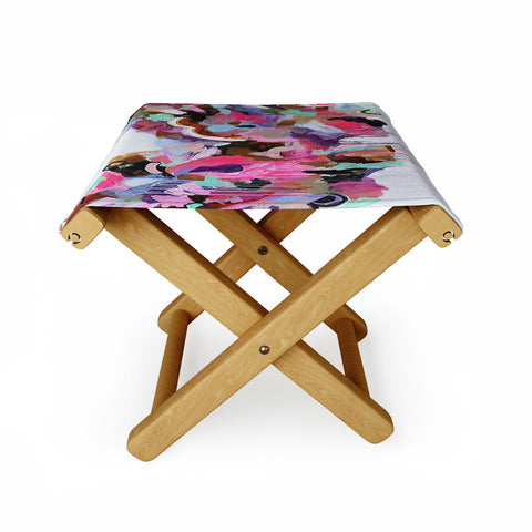 Laura Fedorowicz I Love the Flamingos Folding Stool