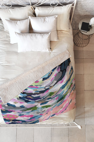 Laura Fedorowicz Id Paint You Brighter Fleece Throw Blanket