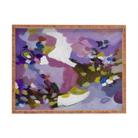 Laura Fedorowicz In the Wind Abstract Rectangular Tray
