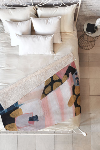 Laura Fedorowicz Is it that Easy Fleece Throw Blanket