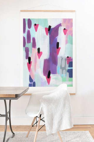 Laura Fedorowicz Just Gems Abstract Art Print And Hanger