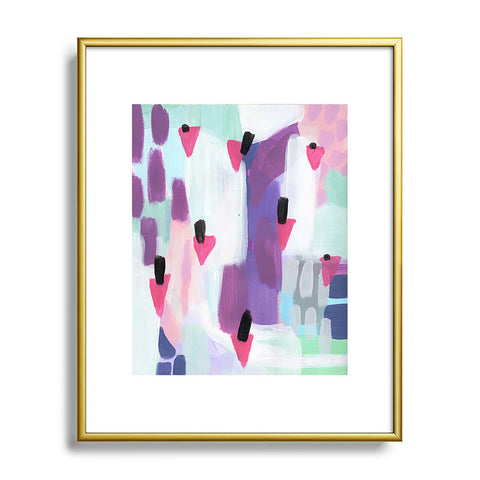 Laura Fedorowicz Just Gems Abstract Metal Framed Art Print
