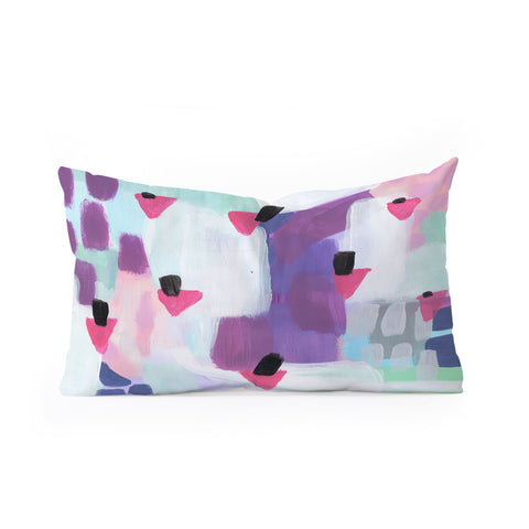 Laura Fedorowicz Just Gems Abstract Oblong Throw Pillow