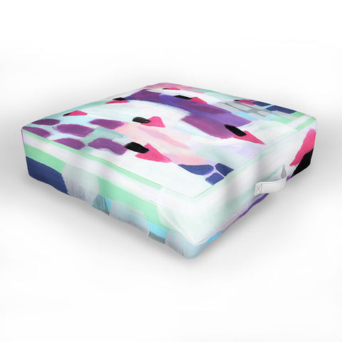 Laura Fedorowicz Just Gems Abstract Outdoor Floor Cushion