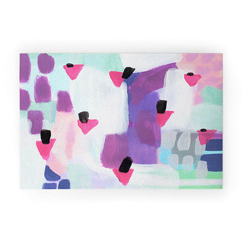 Laura Fedorowicz Just Gems Abstract Welcome Mat