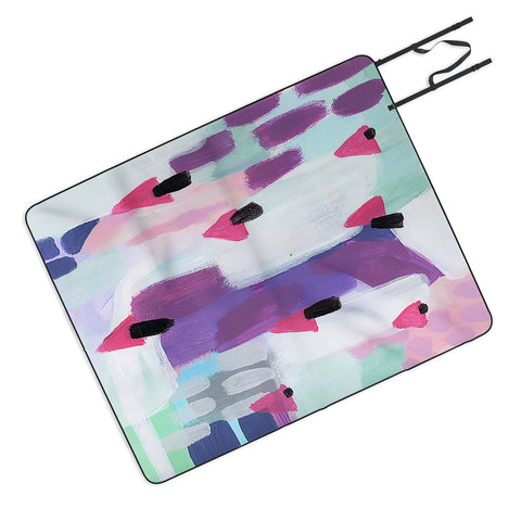 Laura Fedorowicz Just Gems Abstract Picnic Blanket