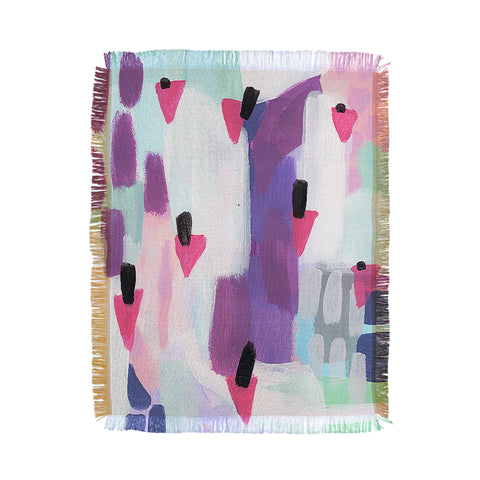Laura Fedorowicz Just Gems Abstract Throw Blanket