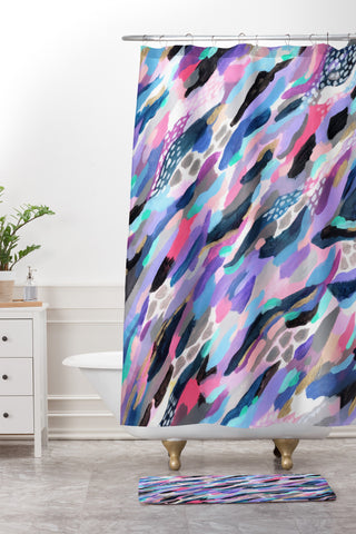 Laura Fedorowicz Life of the Party Shower Curtain And Mat