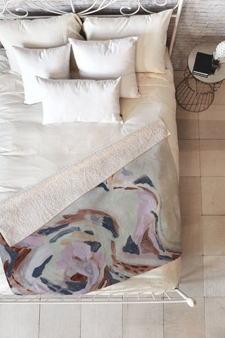 Laura Fedorowicz Light Through the Cracks Fleece Throw Blanket