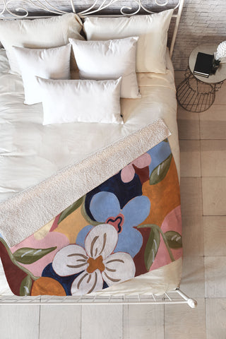 Laura Fedorowicz Like the Flowers Need the Rain Fleece Throw Blanket