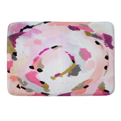 Laura Fedorowicz Lipstick Abstract Memory Foam Bath Mat
