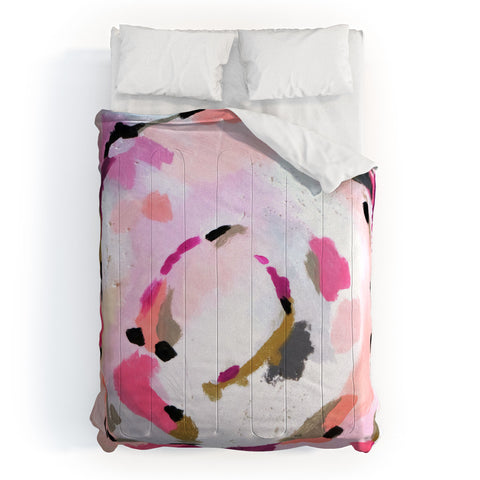 Laura Fedorowicz Lipstick Abstract Comforter