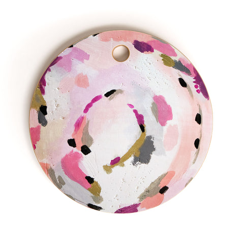 Laura Fedorowicz Lipstick Abstract Cutting Board Round