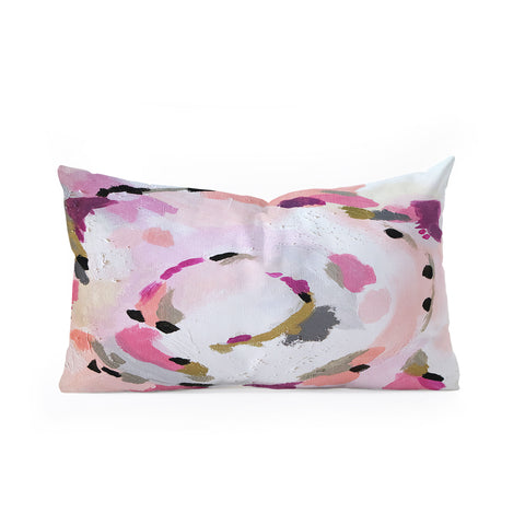 Laura Fedorowicz Lipstick Abstract Oblong Throw Pillow