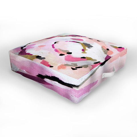 Laura Fedorowicz Lipstick Abstract Outdoor Floor Cushion