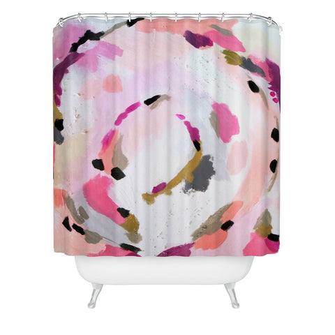 Laura Fedorowicz Lipstick Abstract Shower Curtain