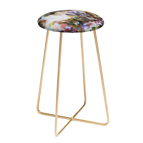 Laura Fedorowicz Lotus Flower Abstract One Counter Stool