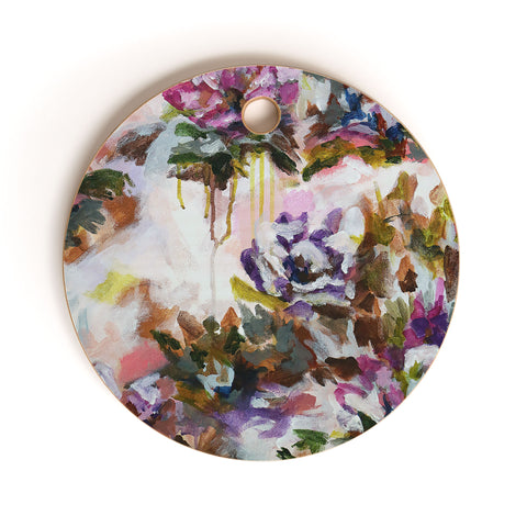 Laura Fedorowicz Lotus Flower Abstract One Cutting Board Round