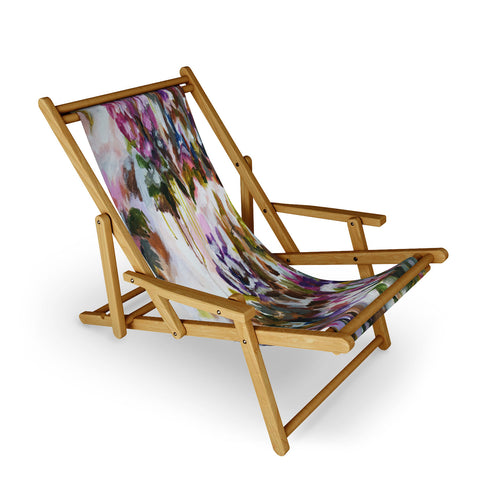 Laura Fedorowicz Lotus Flower Abstract One Sling Chair