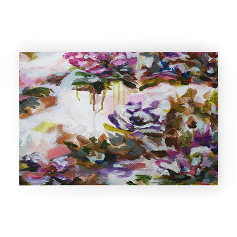 Laura Fedorowicz Lotus Flower Abstract One Welcome Mat
