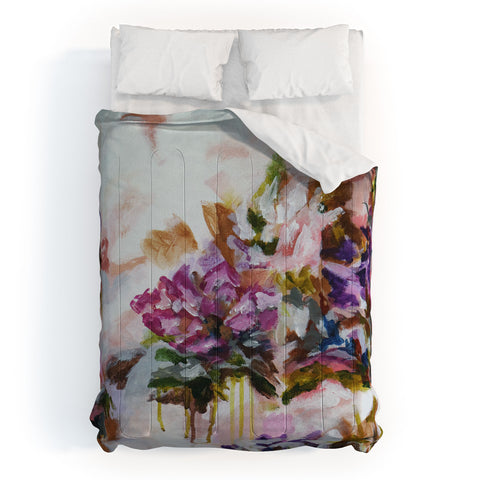 Laura Fedorowicz Lotus Flower Abstract Two Comforter