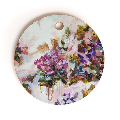 Laura Fedorowicz Lotus Flower Abstract Two Cutting Board Round