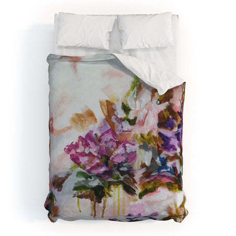Laura Fedorowicz Lotus Flower Abstract Two Duvet Cover