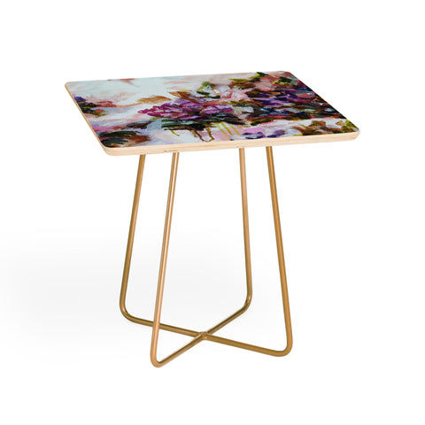 Laura Fedorowicz Lotus Flower Abstract Two Side Table