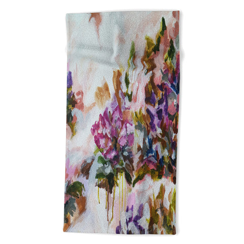 Laura Fedorowicz Lotus Flower Abstract Two Beach Towel