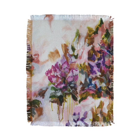 Laura Fedorowicz Lotus Flower Abstract Two Throw Blanket