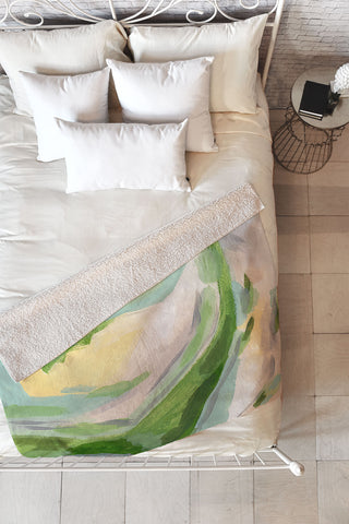 Laura Fedorowicz Margarita Valley Fleece Throw Blanket