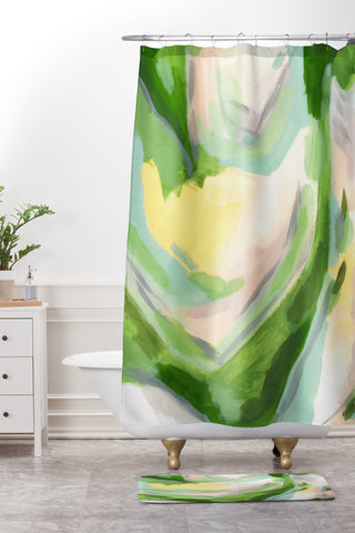 Laura Fedorowicz Margarita Valley Shower Curtain And Mat