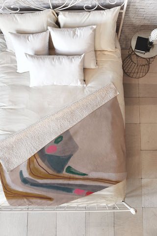 Laura Fedorowicz Miley Fleece Throw Blanket