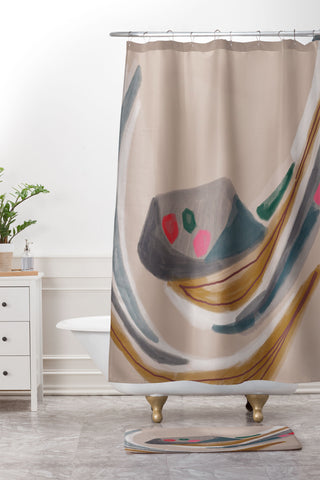 Laura Fedorowicz Miley Shower Curtain And Mat