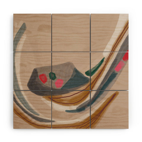 Laura Fedorowicz Miley Wood Wall Mural