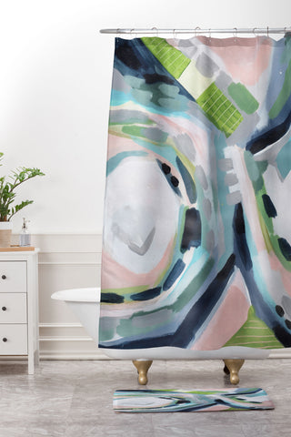 Laura Fedorowicz Momentarily Wise Shower Curtain And Mat