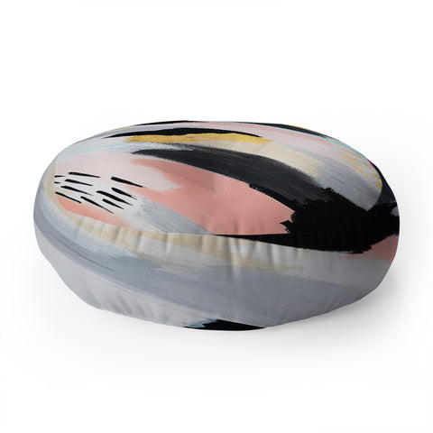 Laura Fedorowicz One Way Floor Pillow Round
