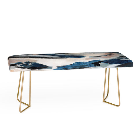 Laura Fedorowicz Parchment Abstract One Bench