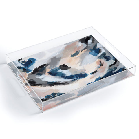 Laura Fedorowicz Parchment Abstract One Acrylic Tray