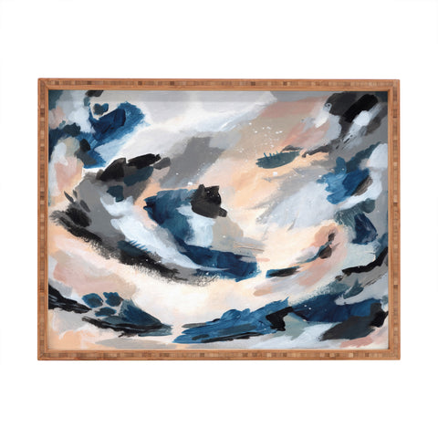 Laura Fedorowicz Parchment Abstract One Rectangular Tray