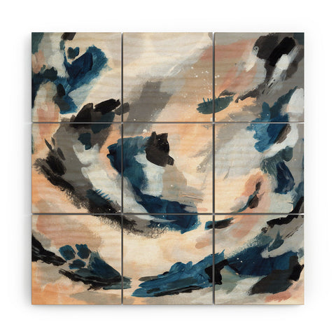 Laura Fedorowicz Parchment Abstract One Wood Wall Mural