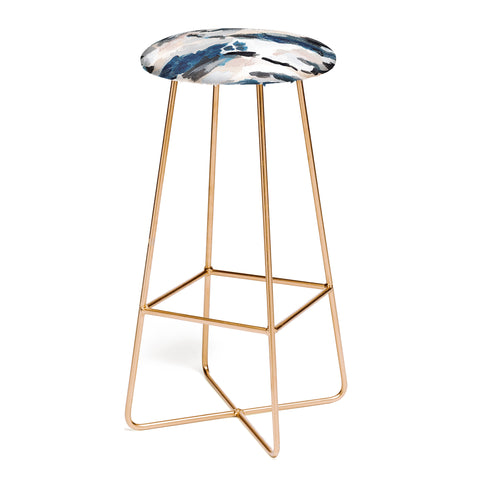 Laura Fedorowicz Parchment Abstract Three Bar Stool