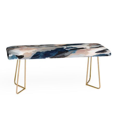 Laura Fedorowicz Parchment Abstract Three Bench