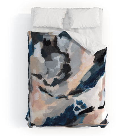 Laura Fedorowicz Parchment Abstract Three Duvet Cover