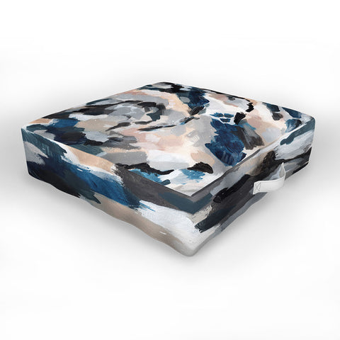 Laura Fedorowicz Parchment Abstract Three Outdoor Floor Cushion