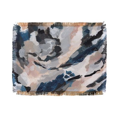 Laura Fedorowicz Parchment Abstract Three Throw Blanket